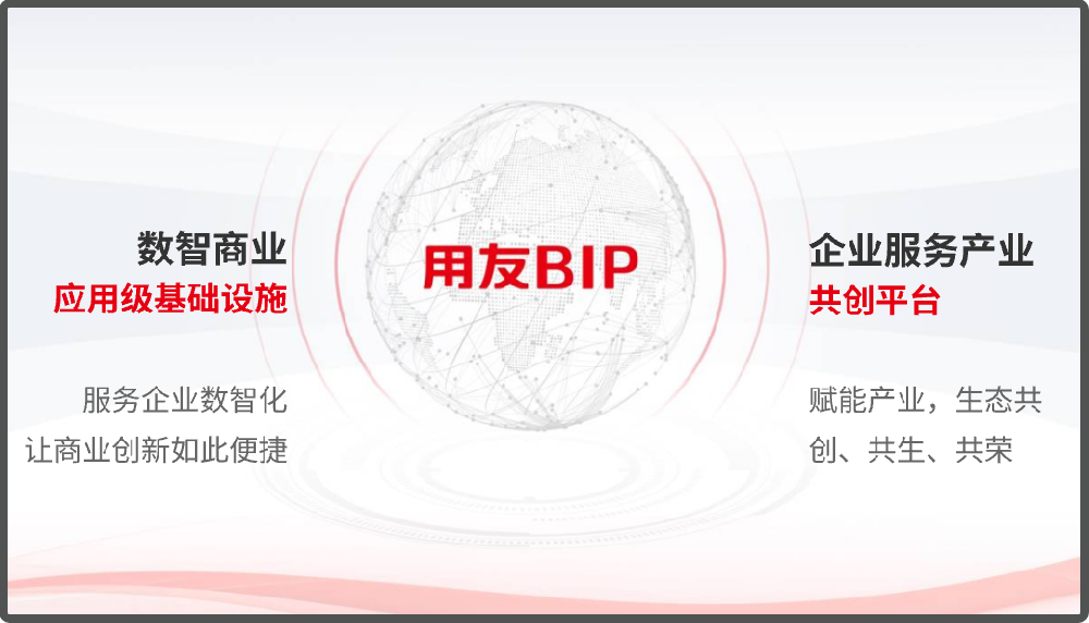 用友在业界率先提出"数智化"(数字化+智能化)概念